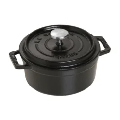 Staub 0.5 Qt. Round Cocotte/Dutch Oven | Matte Black