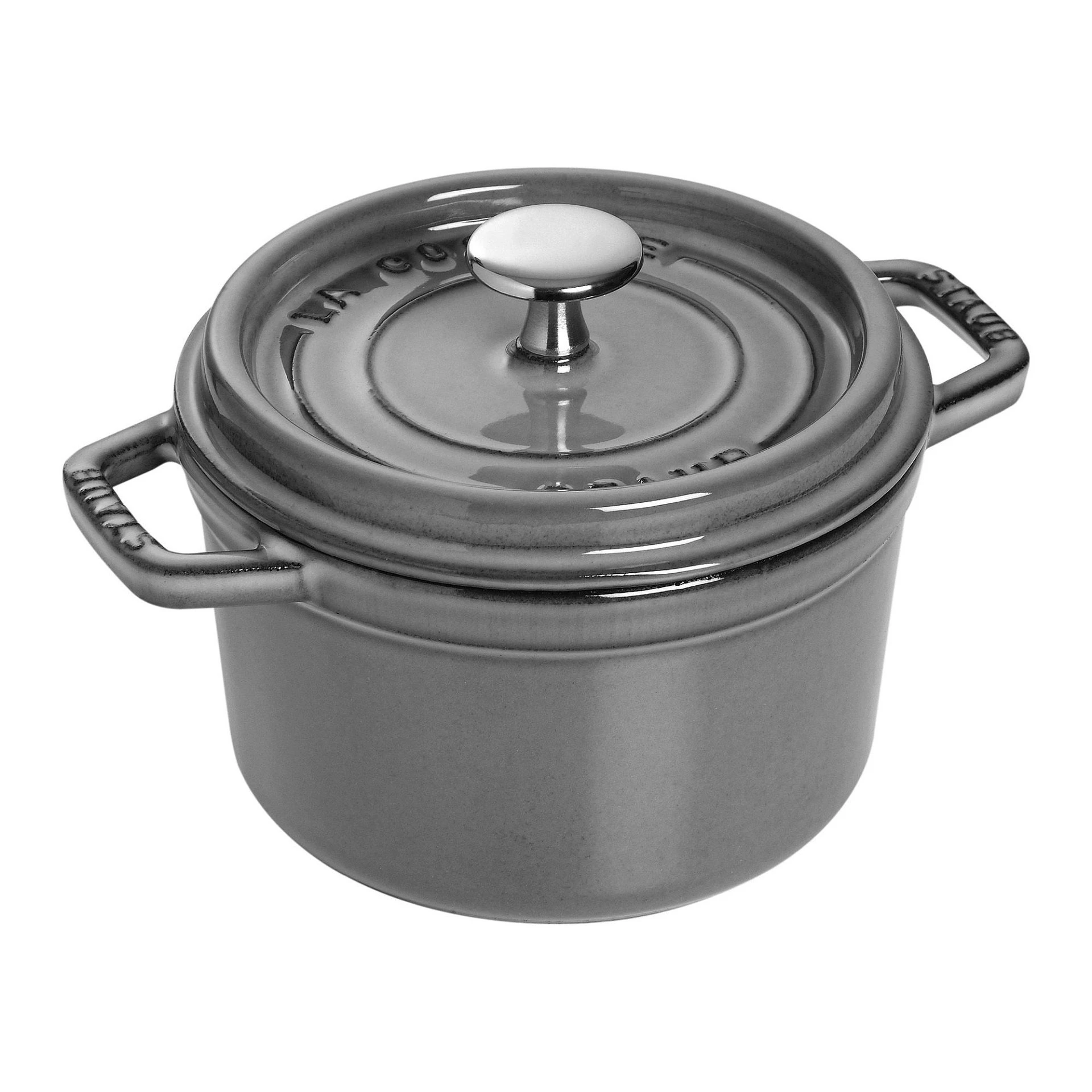 Staub 1.25 Qt. Round Cocotte/Dutch Oven | Graphite Grey 3 Staub 1.25 Qt. Round Cocotte/Dutch Oven | Graphite Grey