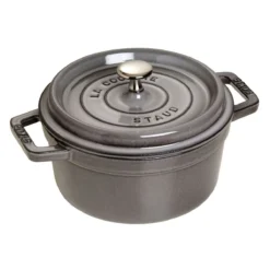 Staub 2.75 Qt. Round Cocotte/Dutch Oven | Graphite Grey