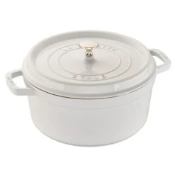 Staub 5.5 Qt. Round Cocotte/Dutch Oven | White