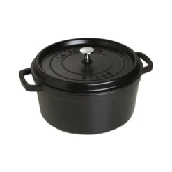 Staub 7 Qt. Round Cocotte/Dutch Oven | Matte Black