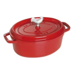 Staub 5.75 Qt. Oval Coq Au Vin Cocotte/Dutch Oven | Cherry Red