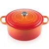 Le Creuset 9 Qt. Round Signature Dutch Oven With Stainless Steel Knob | Flame Orange -Le Creuset sales 302ss
