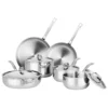 Viking Titanium 7 Ply Mirror 10-Piece Cookware Set -Le Creuset sales 39430
