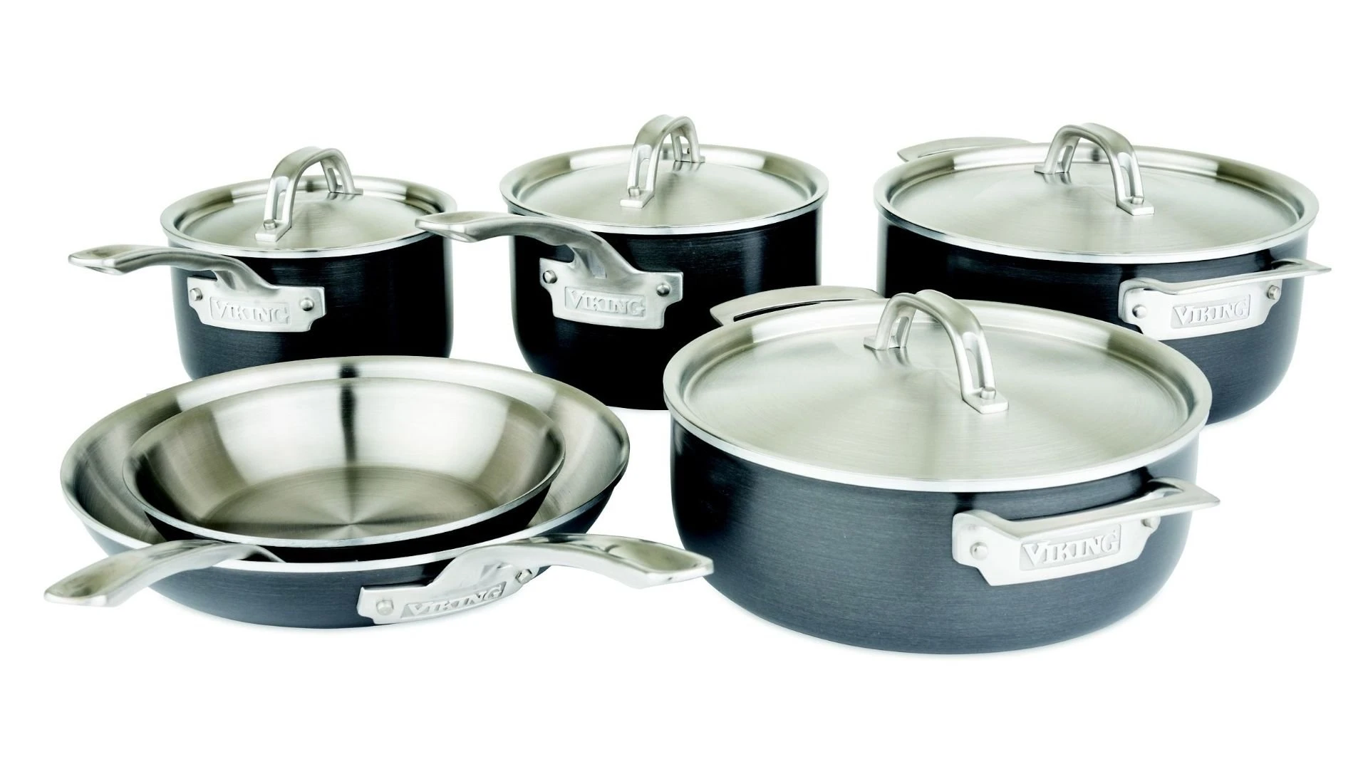 Viking 5-Ply Hard Stainless Steel Cookware Set - 10 Piece
