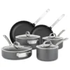 Viking Hard-Anodized Nonstick Cookware Set - 10 Piece -Le Creuset sales 40051 9910 viking hard anodized nonstick 10 piece cookware set
