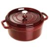 Staub 9 Qt. Round Cocotte/Dutch Oven | Grenadine -Le Creuset sales 40509 864 1 300dpi