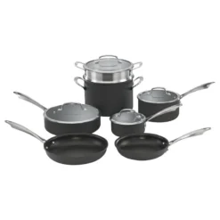 Cuisinart Dishwasher-Safe Anodized 11-Piece Nonstick Cookware Set