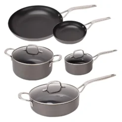 Swiss Diamond | Hard Anodized 8-Piece Nonstick Cookware Set