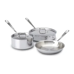 All-Clad D3 Stainless Steel Starter Cookware Set | 5-Piece