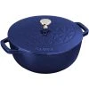 Staub 3.75 Qt Essential French Oven With Lilly Lid | Dark Blue -Le Creuset sales 61dij3pah4l. ac sl1500