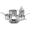 Cuisinart 11-Piece Smartnest Stainless Steel Cookware Set -Le Creuset sales 61nvfvl75yl. ac sl1500