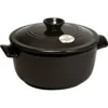 Emile Henry 4.2 Qt. Round Dutch Oven | Charcoal -Le Creuset sales 794540 emile henry 4 2 dutch oven black