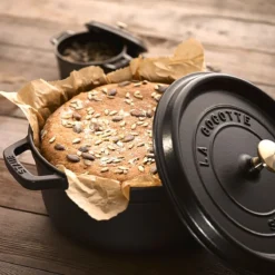 Staub 5.5 Qt. Round Cocotte/Dutch Oven | Matte Black 7 Staub 5.5 Qt. Round Cocotte/Dutch Oven | Matte Black -Le Creuset sales 872078000301 4 ls 1