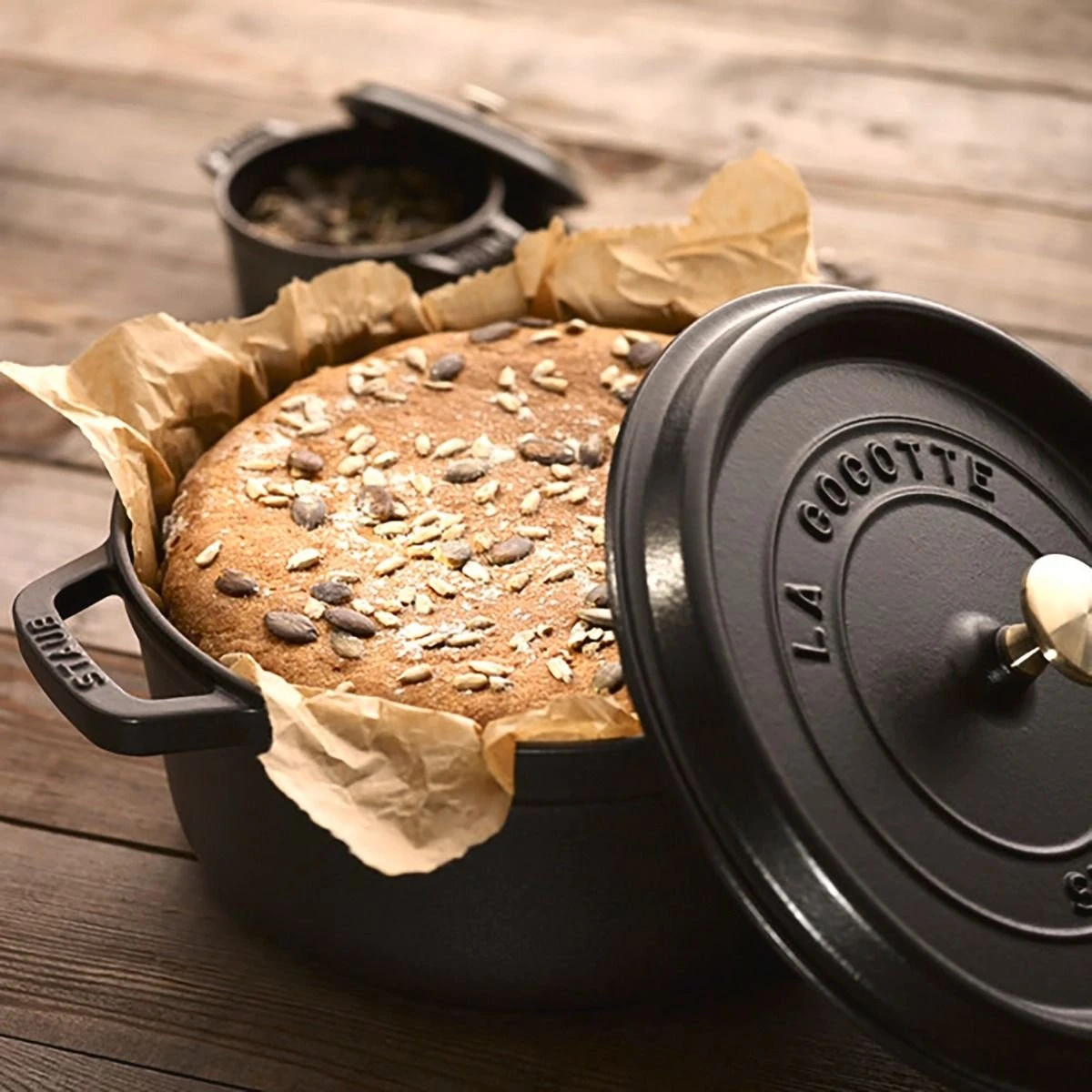 Staub 5.5 Qt. Round Cocotte/Dutch Oven | Matte Black 5 Staub 5.5 Qt. Round Cocotte/Dutch Oven | Matte Black - Image 3