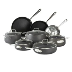 All-Clad HA1 Hard Anodized Nonstick Cookware Set | 13-Piece