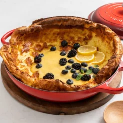 Le Creuset 3.5 Qt. Signature Enameled Cast Iron Braiser With Stainless Steel Knob | Cerise/Cherry Red -Le Creuset sales cer2