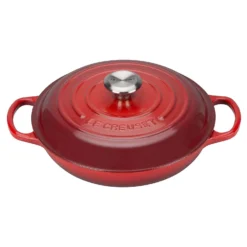 Le Creuset 2.25 Qt. Signature Enameled Cast Iron Braiser With Stainless Steel Knob | Cerise/Cherry Red