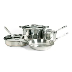 All-Clad Copper Core 5-Ply Bonded Stainless Steel Cookware Set | 7-Piece