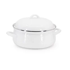 Golden Rabbit Enamelware 4 Qt. Dutch Oven | White