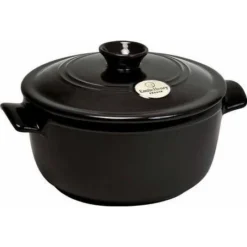 Emile Henry 5.5 Qt. Round Dutch Oven | Charcoal
