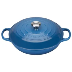 Le Creuset 10-Piece Signature Cookware Set With Stainless Steel Knobs | Marseille Blue -Le Creuset sales marseille braise