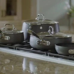 All-Clad HA1 Hard Anodized Nonstick Cookware Set | 13-Piece -Le Creuset sales maxresdefault 1 37