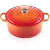 Le Creuset 7.25 Qt. Round Signature Dutch Oven With Stainless Steel Knob | Flame Orange -Le Creuset sales rs11934 lc 20200311 fr ps os 21177300902430 001b 1