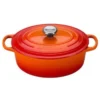 Le Creuset 2.75 Qt. Oval Signature Dutch Oven With Stainless Steel Knob | Flame Orange -Le Creuset sales rs12280 ls2502 232ss 1