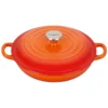 Le Creuset 1.5 Qt. Signature Enameled Cast Iron Braiser With Stainless Steel Knob | Flame Orange
