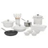 Le Creuset 20-Piece Mixed Material Cookware Set | White 2 Le Creuset 20-Piece Mixed Material Cookware Set | White -Le Creuset sales rs17182 ms2220 16 lpr