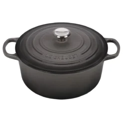 Le Creuset 7.25 Qt. Round Signature Dutch Oven With Stainless Steel Knob | Oyster Grey