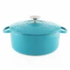 Chantal 3 Qt. Round Cast Iron Dutch Oven | Sea Blue -Le Creuset sales seablue3qtdutch