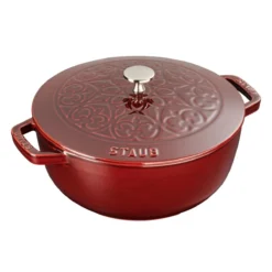 Staub 3.75 Qt Essential French Oven With Lilly Lid | Grenadine