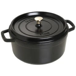 Staub 5.5 Qt. Round Cocotte/Dutch Oven | Matte Black